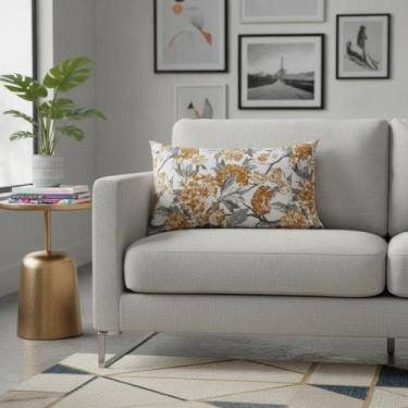Imagem de Capa Almofada Retangular 40x60 Estampa Floral Nallu Decor