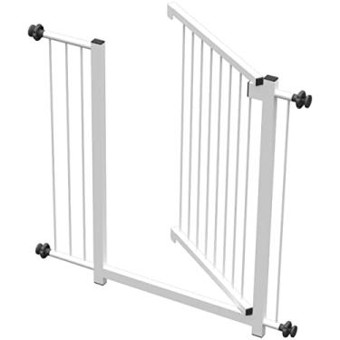 Imagem de GRADE PORTÃO PET BEBÊ DIVISOR AMBIENTE 80 CM BRANCO