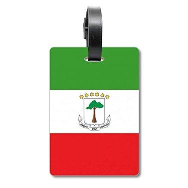 Imagem de Etiqueta da Guiné Equatorial Bandeira Nacional da África Bolsa de Bagagem Etiqueta de Bagagem Etiqueta para Bagagem