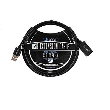 Imagem de Blucoil Audio Cabo XLR balanceado de 20 pés com fio de cobre 24 AWG e capa de PVC - Cabo de microfone macho para fêmea de 3 pinos para interfaces de áudio, mixers, pré-amplificadores e gravadores Macho e Fêmea Type-A 2.0 90CM