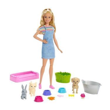Imagem de Boneca Barbie - Banho de Bichinhos Pets de Estimação - Mattel