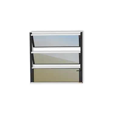 Imagem de Basculante Plus Vidro Reflex 60cm x 40cm Brimak Mix Preto