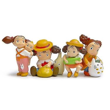 Imagem de 4pcs Totoro figura dos desenhos animados brinquedo mini modelo de paisagem micro