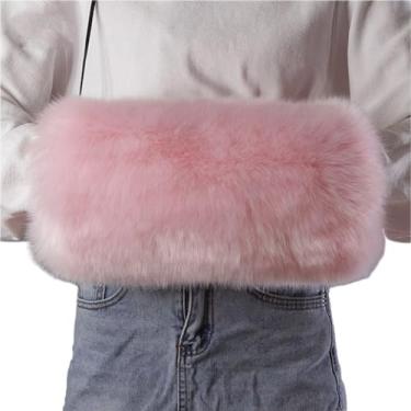 Imagem de Muffs Mão Pelúcia Peludo Para Menina Leve Engrossar Peles Artificiais Quente Muff Mão Inverno Ar Caminhadas Aquecedores Mão Inverno Quente Braço E Muff