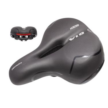 Imagem de Banco Selim de Bicicleta Gel Confortável Macio 2 Molas Vazado