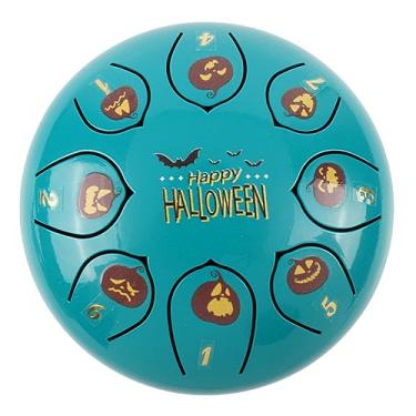 Imagem de Tambor etéreo de 15 cm, 8 tons, presente de dia das bruxas, pandeiro multicolorido, adequado para treinamento fetal, apresentação musical, iniciação musical, instrumentos de meditação de ioga