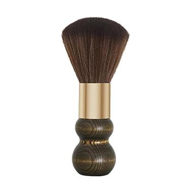 Imagem de Escova de cabelo profissional com cabo de madeira para penteados de barbeiro – Escova amiga da pele com cabo de madeira – para salão de beleza e uso doméstico – unissex, todos os tipos de cabelo