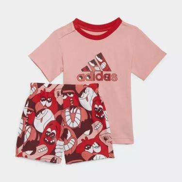 Imagem de Conjunto Estampado Summer Ball - adidas HF1966-Unissex