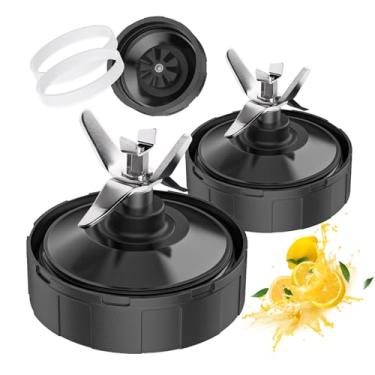 Imagem de Lâmina de liquidificador Ninja de 7 quilhas de reposição para liquidificador Ninja compatível com Ninja BL487T_30 BL2012 NN101 CT680SS para copos Ninja Blender de 680 g 947 ml, conjunto de lâmina