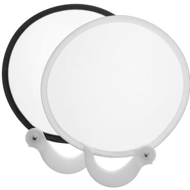 Imagem de Ventilador dobrável portátil 2 peças ventilador dobrável mini ventilador de mão decoração retrô fãs de verão ventiladores de mão ventilador de mão dobrável ventilador de bambu pano de bolso, mini ventilador de mão de plástico ventiladores de mão redondos