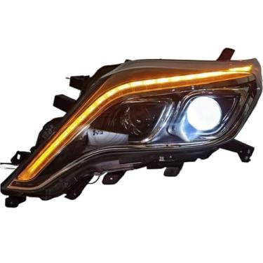 Imagem de Estilo de carro compatível com Toyota Prado LC150 2013-2017 LED Farol LED DRL Escondido Opção Lâmpada de cabeça Angel Eye Bi Xenon Beam Acessórios(LED)