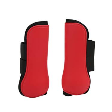 Imagem de Polainas Com Proteção contra Impactos, Conjunto de 2 Botas Esportivas para Cavalos, Atadura de Tendão de Cavalo Em Neoprene, Polainas para Máxima Segurança Durante o Transporte,