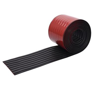 Imagem de RUBBER BOND Protetores de parede de garagem - Protetores de para-choques de borracha autoadesivos fortes de 10 cm x 3 m para paredes de garagem - Protetor de parede de garagem resistente, impermeável