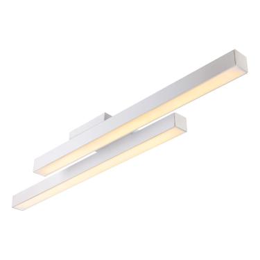 Imagem de Lustre LED Linear Duplo Perfil Led Moderno Para Sala de Jantar Estar Cozinha Escritório...