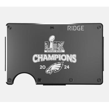 Imagem de The Ridge NFL Edition, carteira masculina minimalista de metal de alumínio – bloqueio RFID, elástico, bolso frontal fino para cartão de crédito com alça para dinheiro e um clipe de dinheiro adicional