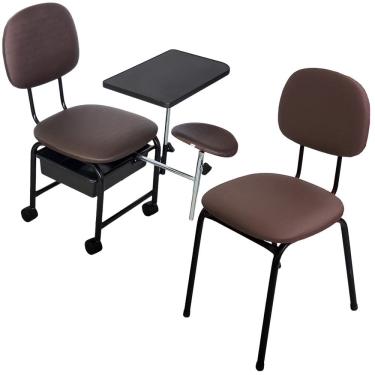 Imagem de Kit Manicure Cadeira Cirandinha + Cadeira de Cliente For-ty