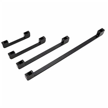 Imagem de Puxadores de armário pretos de liga de alumínio puxadores de gaveta puxadores de gaveta ferragens de móveis de moda 1 peça maçaneta de porta com fechadura (20.2)