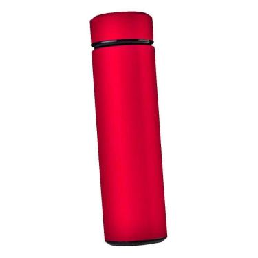 Imagem de Garrafa Térmica Inox 500ml Quente Frio Tampa Vermelho Nº1