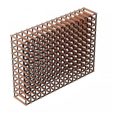 Imagem de Suporte para Vinhos Rack de armazenamento para vinho, armário de vinho para casa, loja comercial, adega, madeira sólida Porta-Garrafas(15 * 11)