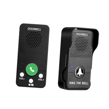 Imagem de IEUDNS Campainha de 2 vias, intercomunicador inteligente à prova d'água, prático, para cuidador doméstico e escritório