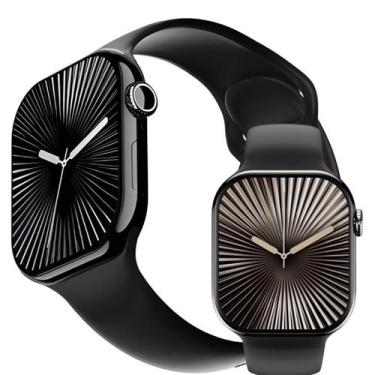 Imagem de Smartwatch W10 Lançamento 2025 Série 10 X Microwear Original NFC tela 