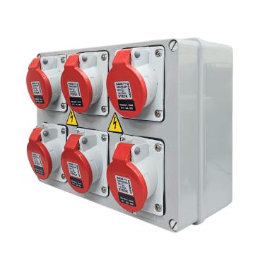 Imagem de Quadro Sobrepor C/ Tomada Industrial 6xN4046 IP-44 Cód. S322103 – Steck