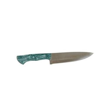 Imagem de Faca de cozinha de Aço Inox Full Tang Premium com Bainha em Couro - we