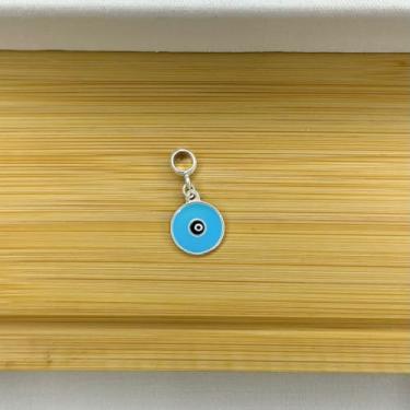 Imagem de Berloque olho grego proteção - Banhado a prata