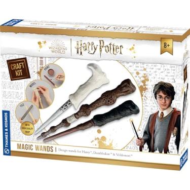 Imagem de Thames & Kosmos Harry Potter Magic Wands Craft Kit from Make Replicas of Harry, Dumbledore & Voldemort’s Wands Using Wood, Clay & Paint, Ideal for Fans Ages 8+, Great DIY Activity Gift for All Ages