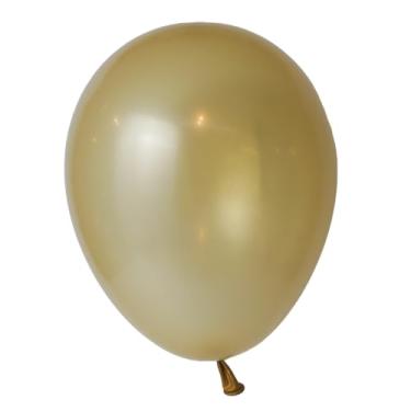 Imagem de Balão Bexiga Metalizado 7" Redondo Látex Bello Festas c/ 50 un (Dourado)
