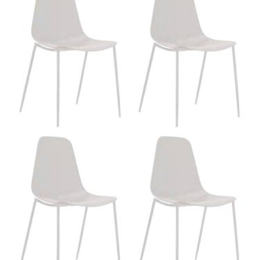 Imagem de Kit com 4 Cadeiras em Polipropileno Miami Nude