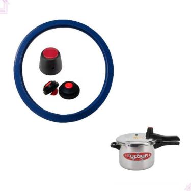 Imagem de Kit Borracha Panela De Pressão Peso Válvulas Fulgor 4L / 6L