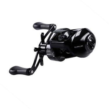 Imagem de Carretilha Para Pesca Maruri Luke Black 5 Rolamentos Lado Da Manivela Esquerda