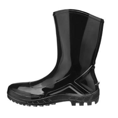 Imagem de Bota Preta PVC Cano Médio N38 - 700453-38 - MARLUVAS