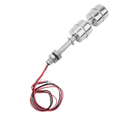 Imagem de Luqeeg Sensor Flutuante de Bola Dupla de Aço Inoxidável, Interruptor de Nível de água para Piscina de Tanque, Controlador de Nível Líquido de Alta Precisão (Corpo flutuante 100mm)