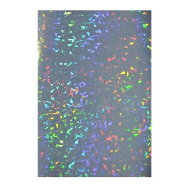 Imagem de Papel Adesivo Holográfico Vinil Caquinhos Ink Jet A4 50fl