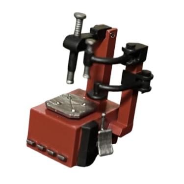 Imagem de TTETTZ Miniatura de Remoção de Pneus em Escala 1/64 - Adereços Criativos para Fotos - Brinquedos de Carros em Miniatura para Oficinas Mecânicas, Estacionamen, nova cor vermelha, Tamanho real