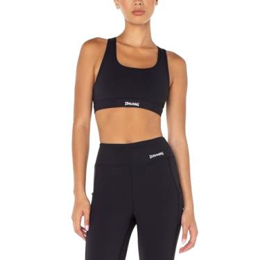 Imagem de Spalding Top esportivo feminino nadador, Preto, PP