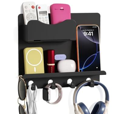 Imagem de Prateleiras flutuantes para organizador de acessórios de prateleira de cabeceira, montagem na parede, decoração de quarto fofo, decoração de quarto de meninas, coisas legais para armazenamento e