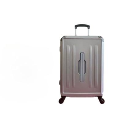 Imagem de Mala de Viagem com Rodinhas 360° Rígida com Cadeado – Tamanhos PP a G – Bagagem Resistente para Viagem(CINZA (G) - 323)
