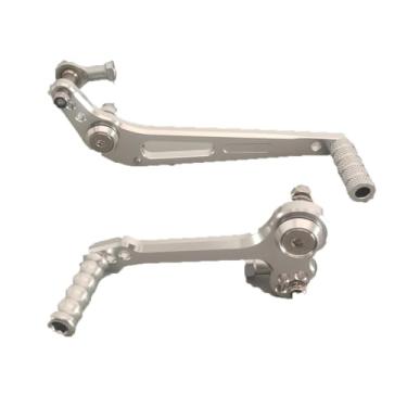 Imagem de HYEPIVOT Alavancas de freio do pedal traseiro da motocicleta alavanca de câmbio para GPR250/GPR150/GPR125/CR150 prata