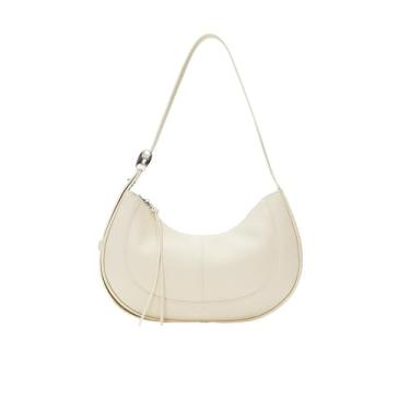 Imagem de LA FESTIN Hobo Bolsas femininas com alça ajustável adequadas para mulheres modernas, Branco