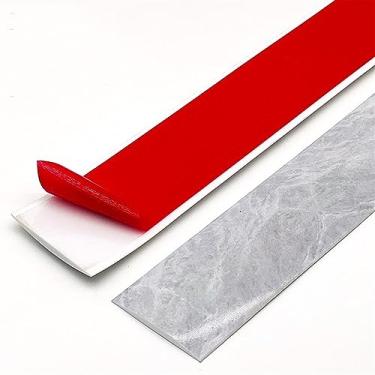 Imagem de GQQGSHOP Tiras de cobertura de piso de 1 m, tiras de transição de piso, barras de limite, tiras de união de piso de perfil de transição de PVC autoadesivas, tira divisória de porta, divisor de piso