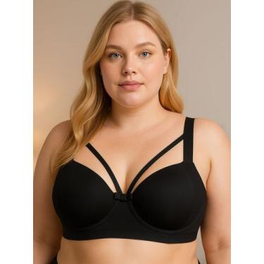 Imagem de Sutiã Plus Size Bojão Tiras Terra e Mar Soutien Reforçado - c9 STRAPPY