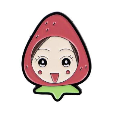 Imagem de Broche De Esmalte De Série De Anime Feminina, Distintivo De Menina Em 