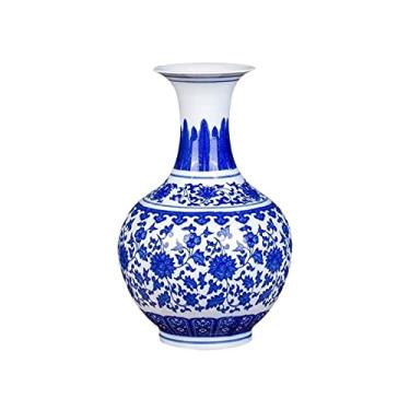 Imagem de Vaso de cerâmica para sala de estar, arranjos de flores, decoração de quarto, vasos de flores