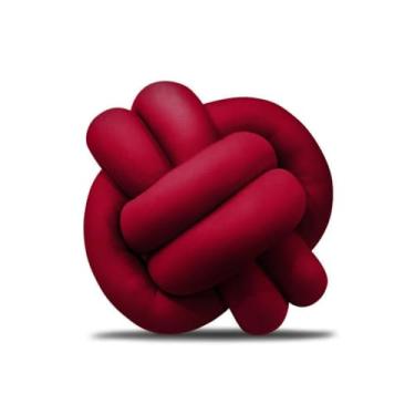 Imagem de Almofada Nó Escandinavo Decorativa Moderna | Almofada Decorativa Antialérgica 25x25cm(MARSALA)
