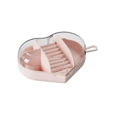 Imagem de Estojo PortáTil Para Joias De Viagem — Organizador Compacto E Elegante Para AnéIs E Colares(Coração Cor Aleatória)