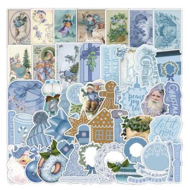 Imagem de Adesivos Blue Christmas Vinyl Waterproof Graffiti x50 - yiweisai