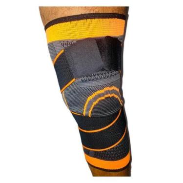 Imagem de Par Joelheira Compressão Tensor Perna  Alivia Dores Tamanho  Único  - 